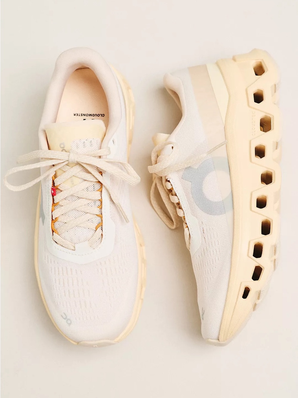 NIB Anthropologie On Cloudmonster 1 Sneakers in Dew/Blonde Size 9 Women - Picture 2 of 3